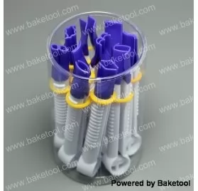 Bonnes affaires -70% : Lot de 10 pinces fines - Baketool - Embouts Fantaisies Lisses