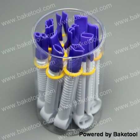 Bonnes affaires -70% : Lot de 10 pinces fines - Baketool - Embouts Fantaisies Lisses