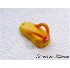 IDEES CREATIVES : Tuto : Réaliser une tong en pâte polymère, par Ptitamande