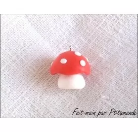 IDEES CREATIVES : Tuto : réaliser un champignon en pâte polymère, par Ptitamande
