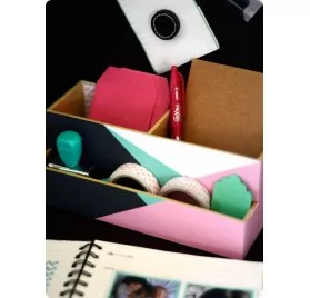 IDEES CREATIVES : Tuto : Réaliser un organiseur de bureau