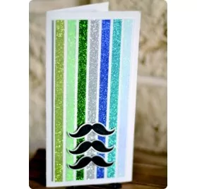 IDEES CREATIVES : Tuto : Réaliser une carte moustache et paillette