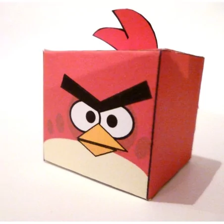 IDEES CREATIVES : Tuto : Réaliser un paper toy Angry Bird, par Madiwi