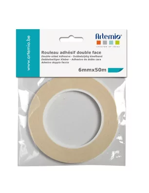 COLLES : Bande adhésive double face 'Artemio' 6 mm x 50 m