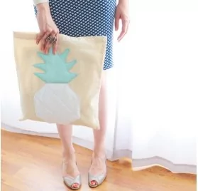 IDEES CREATIVES : Tuto : Réaliser un tote bag matelassé ananas, par Gwladys