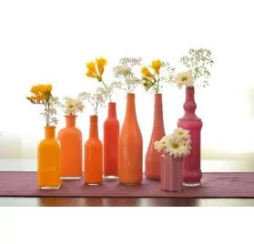 IDEES CREATIVES : Tuto : Peindre des bouteilles sans qu'elles s'écaillent, par Madiwi