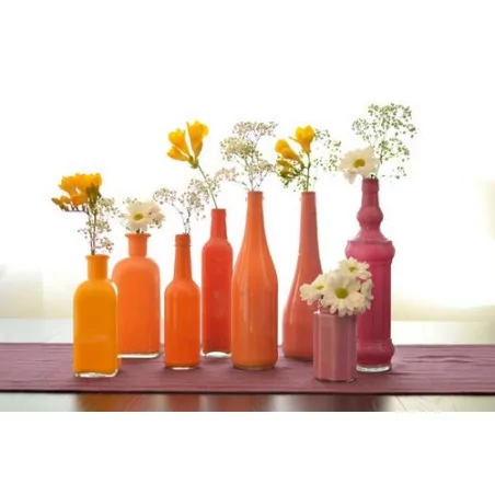 IDEES CREATIVES : Tuto : Peindre des bouteilles sans qu'elles s'écaillent, par Madiwi