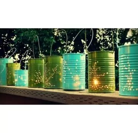 IDEES CREATIVES : Tuto : Réaliser une lanterne boîte de conserve, par Madiwi