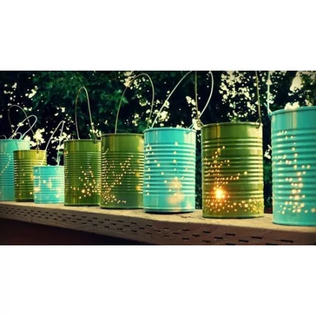 IDEES CREATIVES : Tuto : Réaliser une lanterne boîte de conserve, par Madiwi