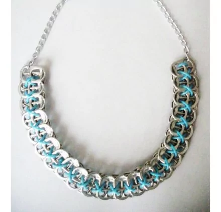IDEES CREATIVES : Tuto : Réaliser un collier en capsules de canettes, par Madiwi IDEES CREATIVES : Tuto : Réaliser un collier en capsules de canettes, par Madiwi