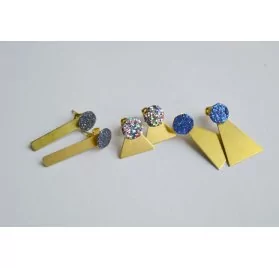 IDEES CREATIVES : Tuto : Réaliser des boucles d'oreilles réversibles, par The Camelia