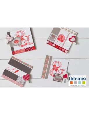 IDEES CREATIVES : Tuto : Réaliser une carte pleine d'amour, par Artemio