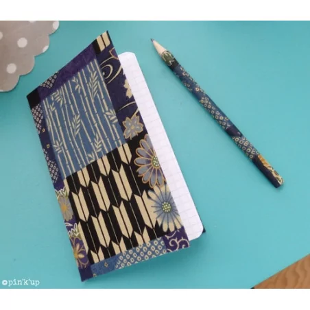 IDEES CREATIVES : Tuto : Customiser un kit de papeterie avec du tissu, par Pin'k'up