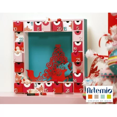 IDEES CREATIVES : Tuto : Réaliser un calendrier de l'avent, par Artemio