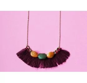 IDEES CREATIVES : Tuto : Réaliser un collier à franges, par Gwladys