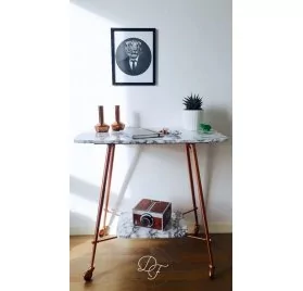 IDEES CREATIVES : Tuto : Customiser un guéridon, par Les Doigts 2 Fée