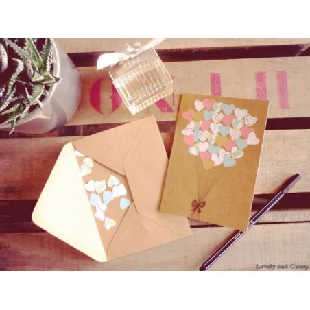 IDEES CREATIVES : Tuto : Réaliser des cartes "petits coeurs", par Lovely and cheap