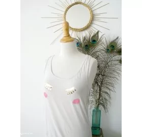 IDEES CREATIVES : Tuto : Customiser un débardeur, par Pin'k'up