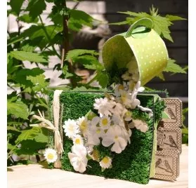 IDEES CREATIVES : Tuto : Réaliser un mini-album printanier, par Françoise
