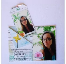 IDEES CREATIVES : Vidéo - Réaliser un mini album qui tient dans une enveloppe, par Miaoups