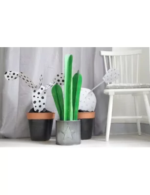 IDEES CREATIVES : Tuto : Réaliser un cactus en carton, par La Valise Caramel