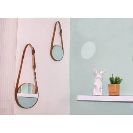 IDEES CREATIVES : Tuto : Réaliser un miroir à lanière, par La Valise Caramel