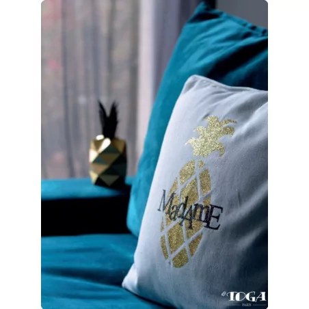 IDEES CREATIVES : Tuto : Réaliser un coussin à motif ananas, par Toga
