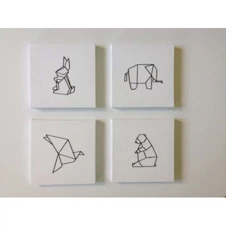 IDEES CREATIVES : Tuto : Réaliser un tableau brodé origami, par Caro