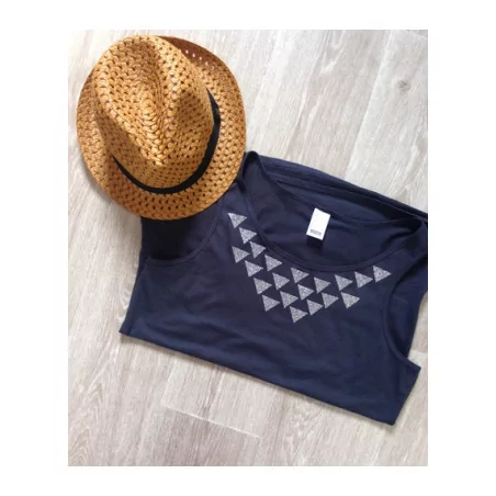 IDEES CREATIVES : Tuto : Réaliser deux customisations de débardeurs, par Caro