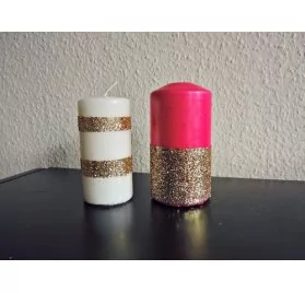 IDEES CREATIVES : Tuto : Réaliser des bougies pailletées, par My Name Is Georges