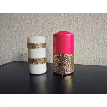 IDEES CREATIVES : Tuto : Réaliser des bougies pailletées, par My Name Is Georges