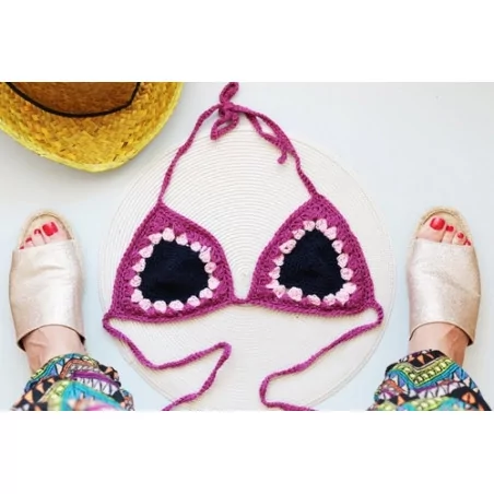 IDEES CREATIVES : Tuto : Réaliser un top de bikini au crochet, par Gwladys