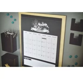 IDEES CREATIVES : Tuto vidéo - Réaliser un calendrier aimanté, par Stéphanie