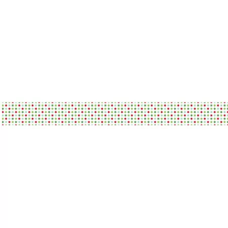 SCRAPBOOKING : Ruban en papier imprimé 'Artemio - Noël Classique' Etoiles 2.5 cm x 9 m
