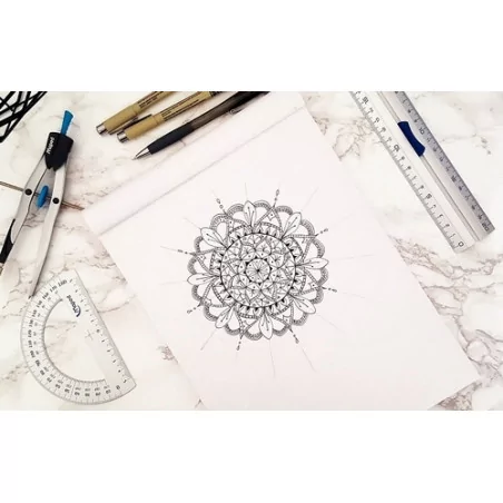 IDEES CREATIVES : Tuto : Réaliser un mandala, par Violette Factory