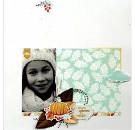 IDEES CREATIVES : Tuto : Réaliser une page automnale, par Toga