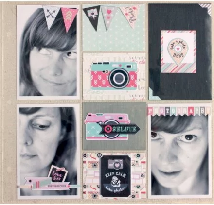 IDEES CREATIVES : Tuto : Réaliser une page sur le thème de la photo (2), par Toga