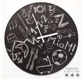 IDEES CREATIVES : Tuto : Réaliser une horloge à gribouiller, par Laure