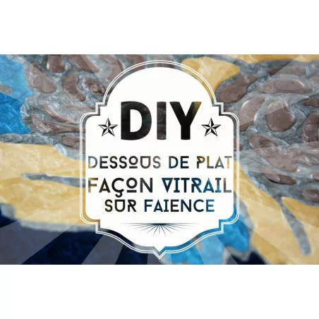 IDEES CREATIVES : Tuto : Réaliser un dessous de plat façon vitrail, par Ninon