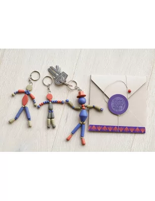 IDEES CREATIVES : Tuto - Porte-clé à bonhomme au chapeau 'Les portes-clés Lucy' Fêtes des pères