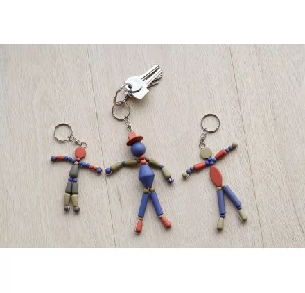IDEES CREATIVES : Tuto - Porte-clé à bonhomme au chapeau 'Les portes-clés Lucy' Fêtes des pères