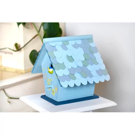 Tuto - Le nichoir aux tuiles bleues