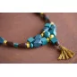 Tuto - Réception chic - le collier bleu et jaune Tuto - Réception chic - le collier bleu et jaune