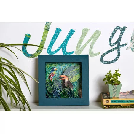 IDEES CREATIVES : Tuto - Urban Jungle - Le cadre 3D