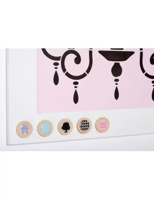 IDEES CREATIVES : Tuto - Fashionista - Le grand cadre au pochoir lustre