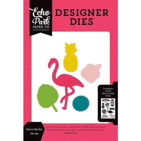 OUTILLAGE & MACHINES : Dies / Matrices de découpe 'Echo Park Paper - Summer Fun' Fun in the Sun Qté 5