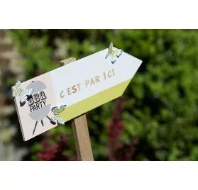 IDEES CREATIVES : Tuto - Barbecue Party - Le meuble de rangement - La flèche "c'est par ici"