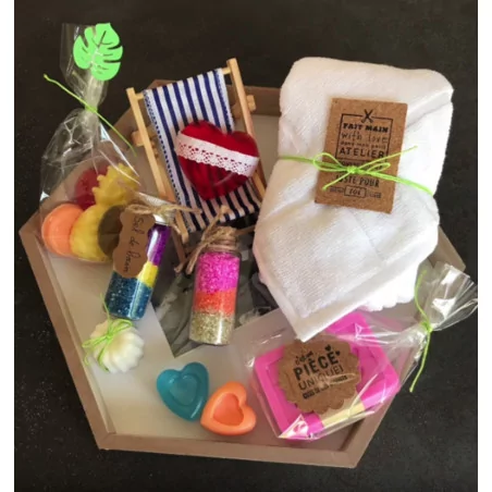 IDEES CREATIVES : Tuto : Préparer son coffret de savons, sel de bain, par Laurence