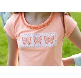 Tuto - Customisation d'un vêtement pour enfants - Le t-shirt aux papillons