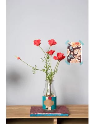 IDEES CREATIVES : Tuto - Bureau Vintage - Garniture de vase